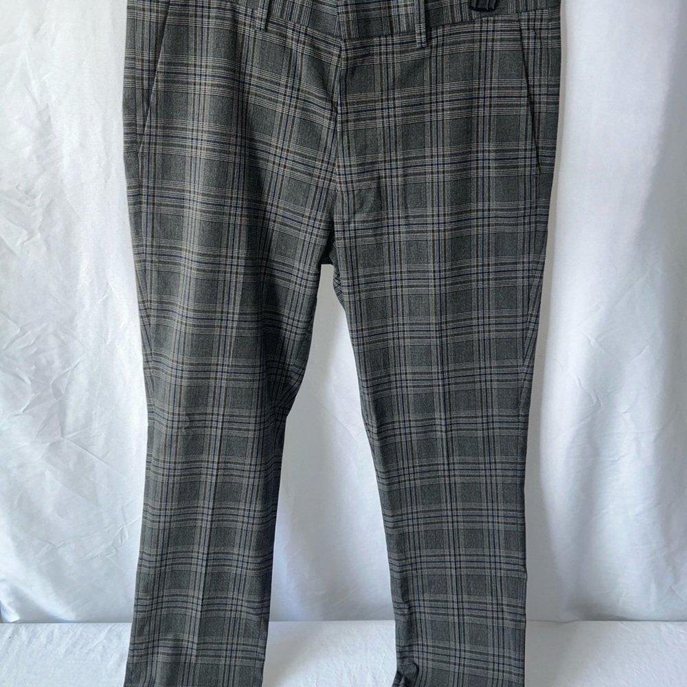 Murano Gray Plaid Men's Dress Pants